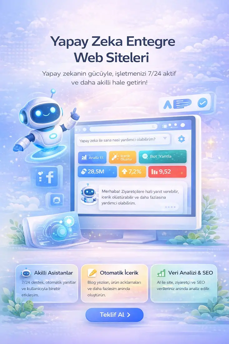 Yapay zeka destekli web entegrasyonu